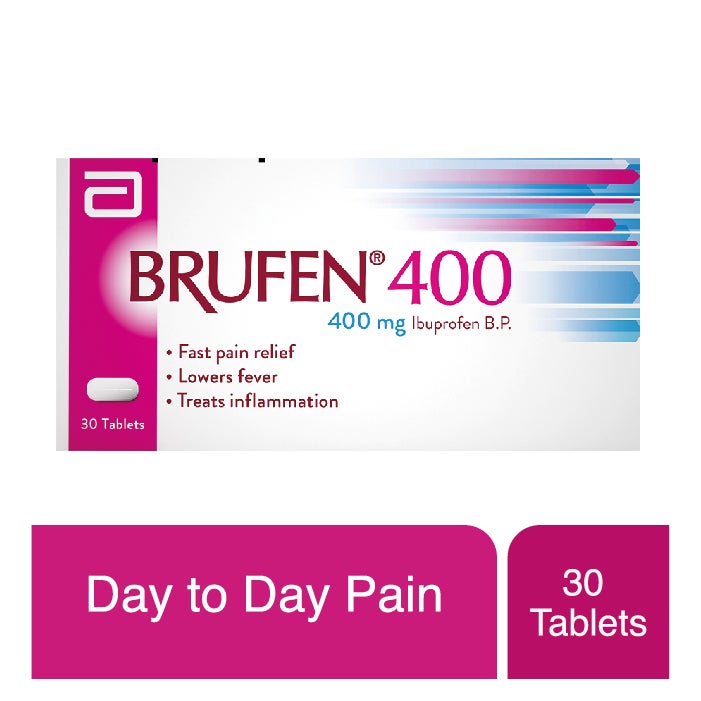 Brufen 400mg Ibuprofen Pain Reliever & Antipyretic - 30 Tabs